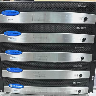 Crown CTS 2000 2 W/ IQ-PIP-LITE CARD Channel Power Amp (One) image 3