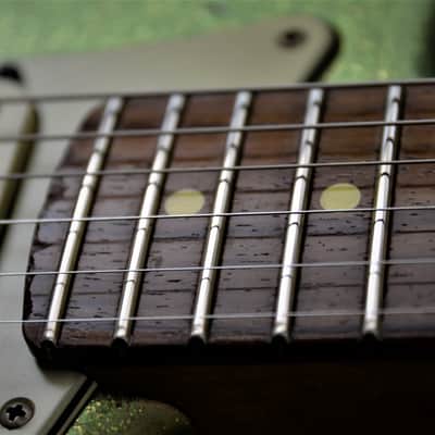 American Fender Stratocaster Custom Heavy Relic Lime Green Sparkle "Duncan Antiquities" image 18