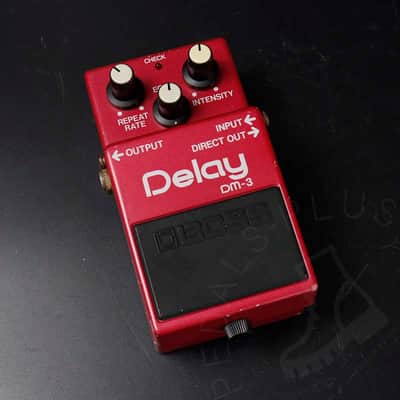 Boss DM-3 Delay (Green Label) 1984 w/ original box image 2