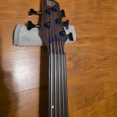 Ibanez SRH505F-NNF Bass Workshop Fretless Soundgear 2017 - Present - Natural Browned Burst Flat image 3