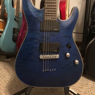 Schecter C-1 Platinum Diamond Series Electric Guitar MIK Midnight Blue Satin MINT! image 18