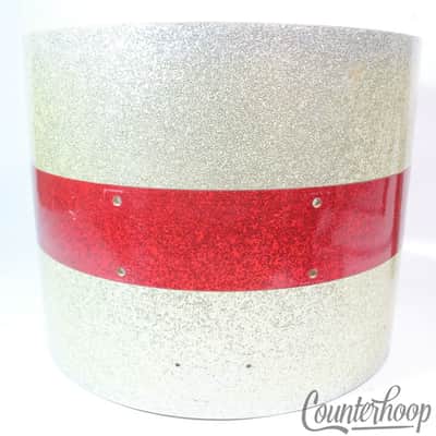 Ludwig 12x15"3Ply Silver/Red Sparkle Mahogany/Maple Snare/Floor Tom Drum Shell70 image 5