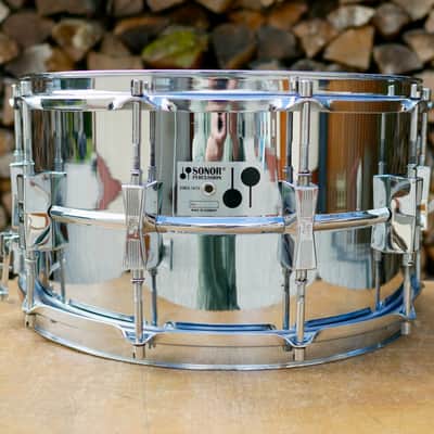 Sonor D-508 D508 Phonic 14" x 8" 10-Lug Ferro-Manganese Steel Snare Drum RARE image 1