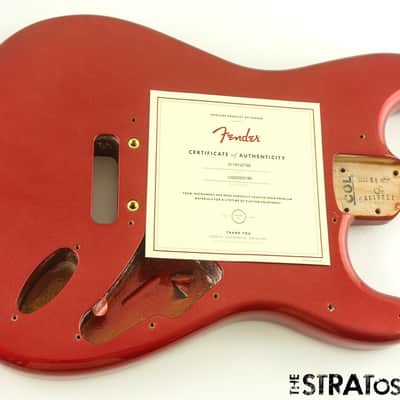 Fender American Ultra II Stratocaster Strat BODY, USA Guitar Alder Sinister Red image 2