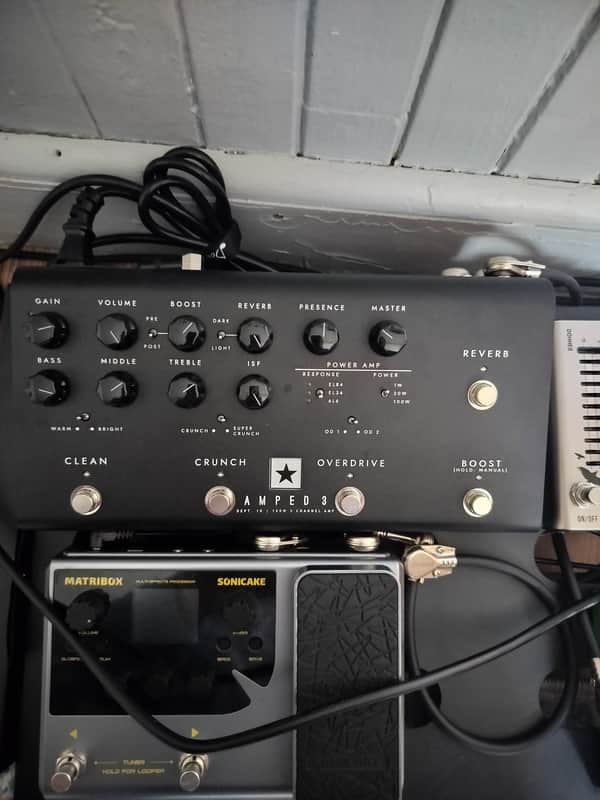 Blackstar AMPED 3 3-Channel 100-Watt Pedalboard Guitar Amp Head 2023 - Present - Black image 1