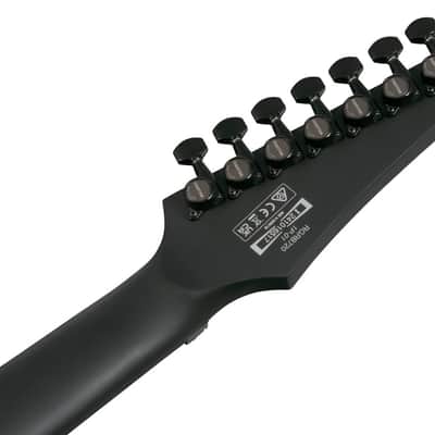 Ibanez RG Iron Label 7 String Electric Guitar - Black (RGRB720BKF) image 3