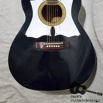 Audition / Kay / Ensenada FG 41 Acoustic Double Pickguard Guitar (1960s, Black) image 12