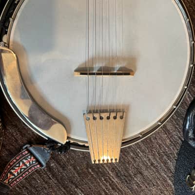 Deering Boston 6 Banjo 2009-2011 - Gloss Natural Mahogany image 7