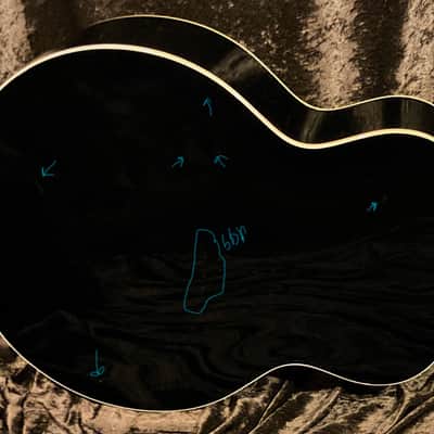 Guild JF30 Black Maple Jumbo Archback Westerly Built 1996 Guild Acoustic Electric w/ Original Case image 16