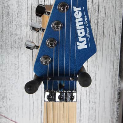 Kramer Pacer Classic Solid Body Electric Guitar Radio Blue Metallic Finish image 10