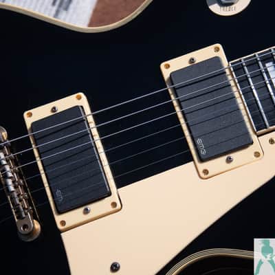 1990 Burny RLC-70 - 60's Style Les Paul Custom w Upgraded EMG 81/85's & Locking Grovers - Pro Set Up w Perfect Frets/Action/Intonation! image 3