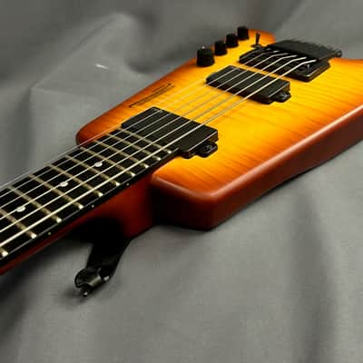 Steinberger Synapse ST-2FPA Transcale- Baritone Tuned - Flame Orange Burst w/ Gigbag image 5