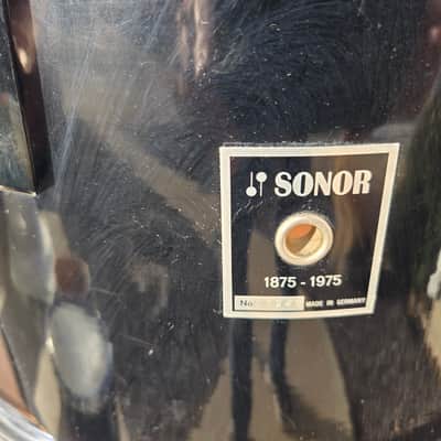 Sonor Phonic 13 inch tom drum 1975 - Black image 2
