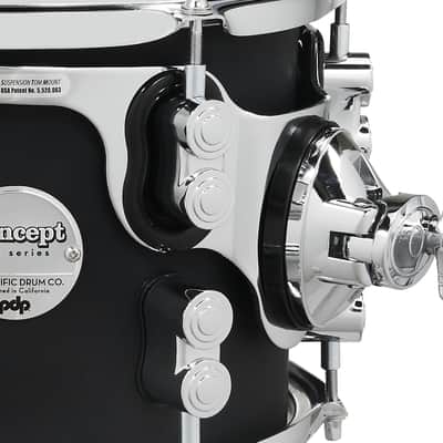 PDP Concept Series 5-Piece Maple Shell Pack - 10/12/16/22/14 - Satin Black image 5
