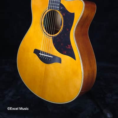 Yamaha AC3M ARE All-Solid Spruce/Mahogany Concert | SRT2 Pickup | Vintage Natural | w/Deluxe HardBag (Mint demo unit) image 6