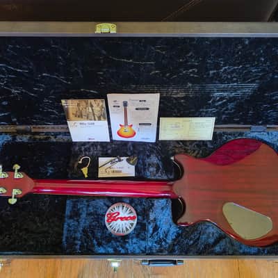 Greco MRn-140R 2014 Red Sunburst with premium Greco Hard Case image 4