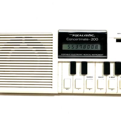 Realistic concertmate-200 VL-1 VL-Tone 29-Key Synthesizer Keyboard 1979 - 1984 - White image 11