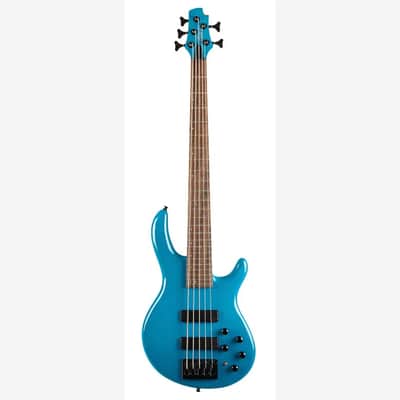 Cort Curbow 5 Blue 5-String Electric Bass | Reverb