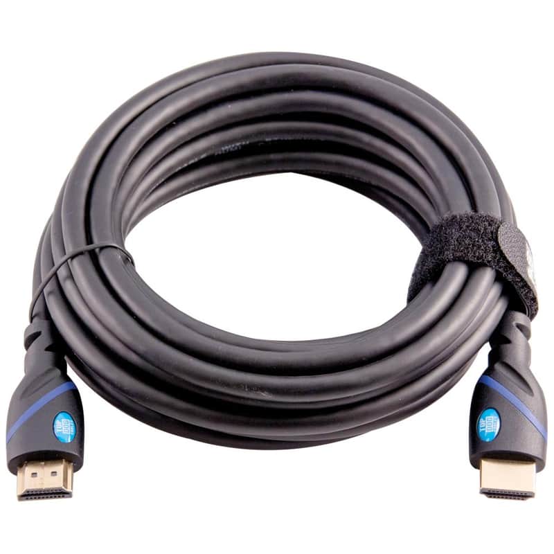 Top Dog Cables - TD-07BKBL7- Premium 7 Foot High Speed HDMI Cable with Ethernet - Black/Blue - 3D HD Gaming Systems PC DVD TV Blu Ray image 1