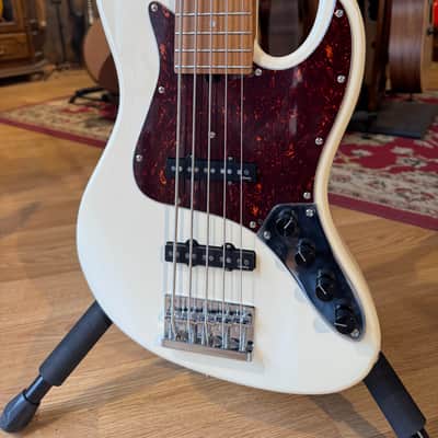Sadowsky MetroExpress Vintage J/J Bass 5-String with Maple Fretboard 2025 Olympic White image 2