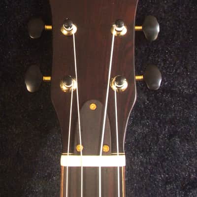 Handmade Baritone Ukulele, Solid Hawaiian Koa, Spruce & Acacia, 4 String, Turtle Soundhole, Soft-bag Bruce Wei UG19-2328 image 7