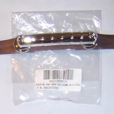 Gretsch® Rocking Bar Nickel Guitar Bridge W/Rosewood Base~0062616200~16" Radius~Brand New image 1