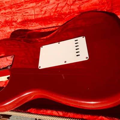 1997 Fender Custom Shop 1958 Stratocaster Dakota Red figured Birdseye neck image 23