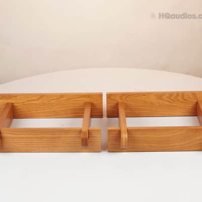 Natural Oak Wood Speaker Stands (Pair)– for 12" Vintage Speakers-10 year WRT image 2
