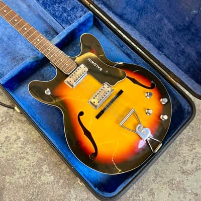 Burns Baldwin Model 712 XII 1966 - Sunburst 12 string electric guitar original vintage UK image 2