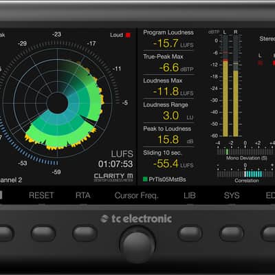 TC ELECTRONIC Clarity M Stereo ラウドネスメーター TC Electronic Clarity M Stereo Loudness Meter | Sweetwater