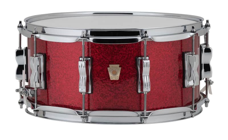 Ludwig *Pre-Order* Classic Maple 6.5x14" Red Sparkle Kit Snare Drum | Made in the USA | Special Order | Authorized Dealer image 1