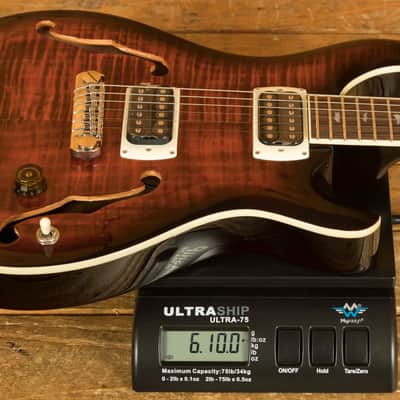 PRS SE Hollowbody I Piezo - Orange Tiger Smokeburst image 8