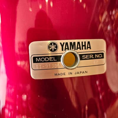 Yamaha 9000 Series Recording Custom Drum Kit 22-16-13-12" in Garnet Red - Birch Shells Made In Japan 1982 image 16