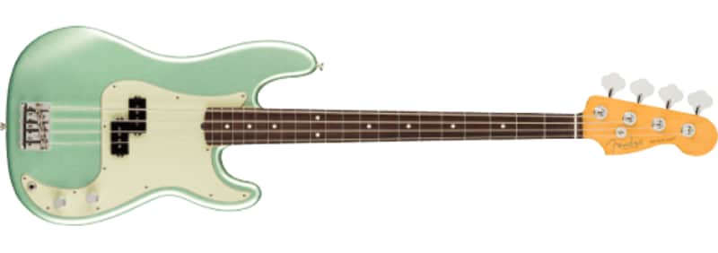 Fender American Professional II Precision Bass in Mystic Surf Green with Rosewood Fingerboard image 1