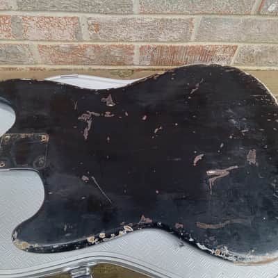 Vintage 1966 Fender Mustang Electric Guitar Body/Neck Husk Project w/ Stone Hardshell Case! image 7