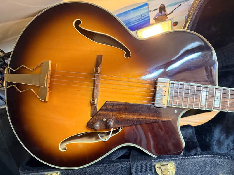 Carlo Robelli D-120 Peerless Semi-Hollow Guitar w Case image 1