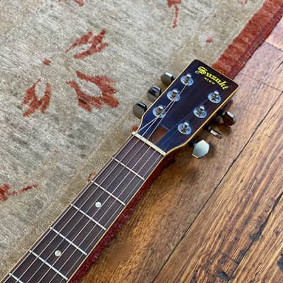 70s Kiso Suzuki W-200 Dreadnought Acoustic with HSC | Reverb