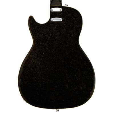 Silvertone 1423 Series Single Cut Guitar - Black Gold Flake image 7