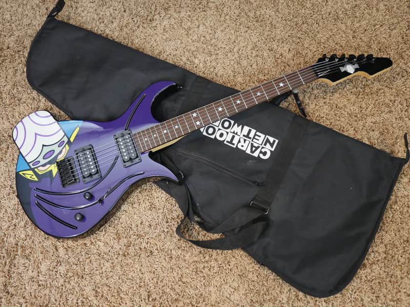 Video! 2002 Daisy Rock Mojo Jojo Electric Guitar Cartoon Network image 1