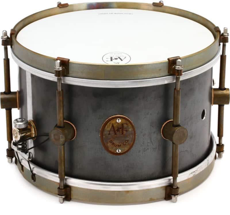 A&F Drum Company Raw Steel Snare Drum - 6.5 x 10-inch (AF6510RASTEd1) image 1