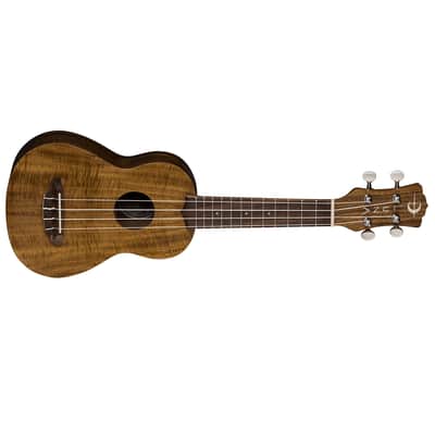 Luna Flamed Acacia Soprano Uke w/Gigbag image 4