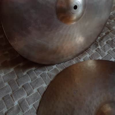 Amati Kraslice 15" Vintage Collectable Hi Hat Pair 60s-70s - Traditional image 9
