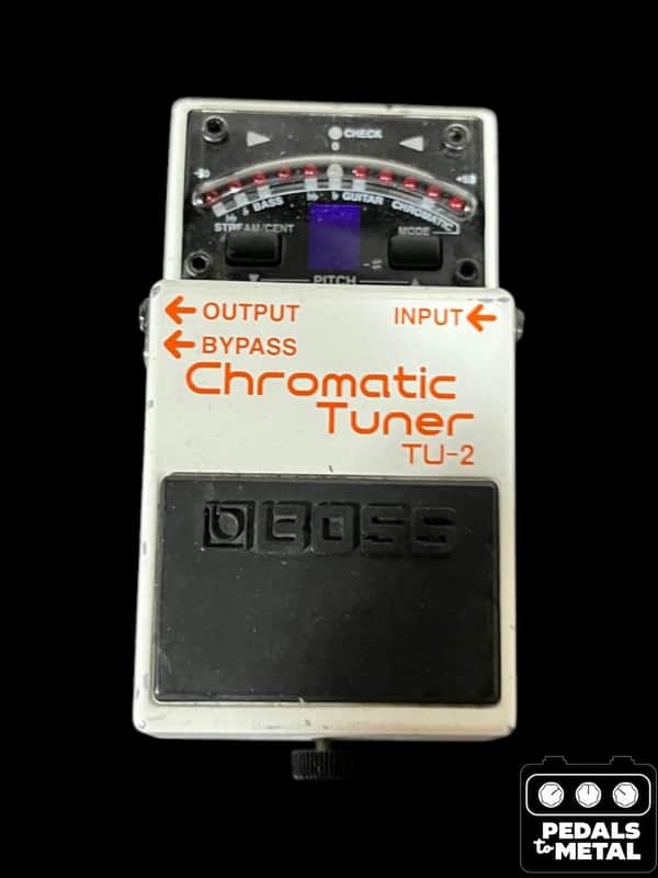 Boss TU-2 Chromatic Tuner (Dark Gray Label) 1998 - 2009 - White - X16678 image 1