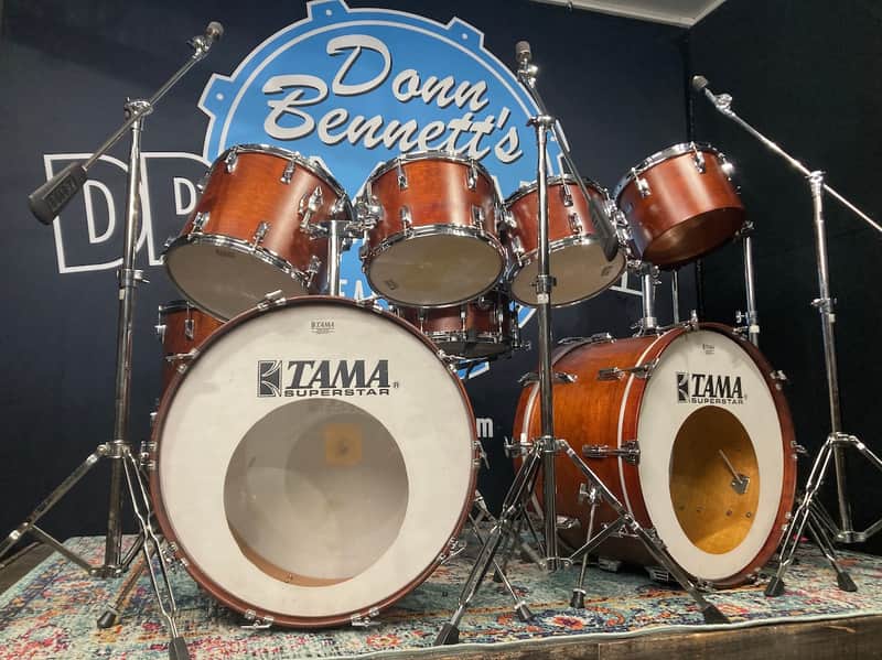 Tama Superstar, Neil Peart/RUSH Set 1978 - Mahogany image 1