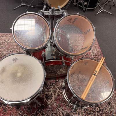 10"-12"-14"-20"-14" Designer Series Maple Light Drum Set - Cherry Birdseye Maple image 16