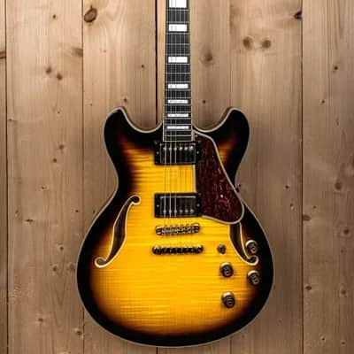 Ibanez AS93FM - Amber-Yellow Sunburst image 1