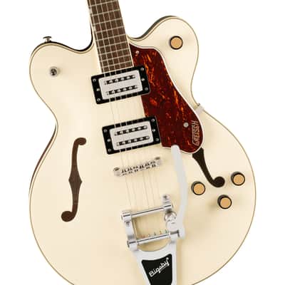 Gretsch G2622T Streamliner Center Block Double-Cut Electric Guitar with Bigsby, Vintage White image 3