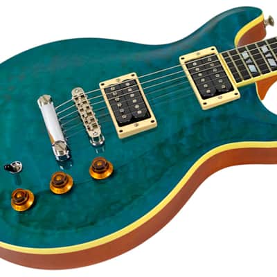 Used Hamer Studio Custom Transparent Blue Quilted Maple w/Pearly Gates Pickups - One of a Kind Hamer #453448 image 2