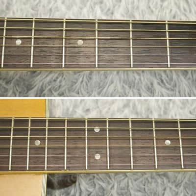 Rare Vintage 1975 made Black Label Yamaha FG-300J Black Label Acoustic Guitar Made in Japan image 5