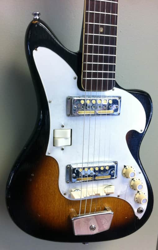 60's Vintage Audition (Teisco) Model 1010 Sunburst Electric Guitar
